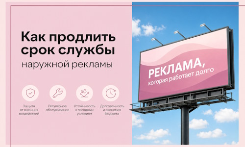 Как продлить срок службы наружной рекламы в Дедовске
