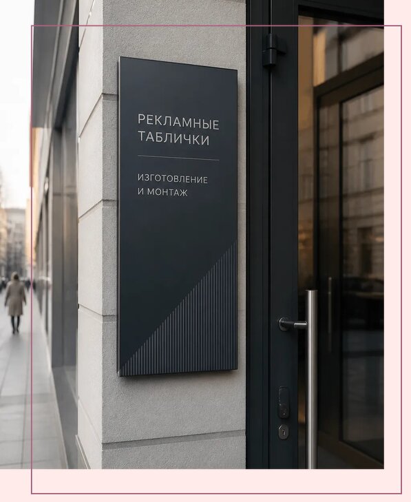 Рекламные таблички в Дедовске по цене от 4948 р. | Аванза-Ддв